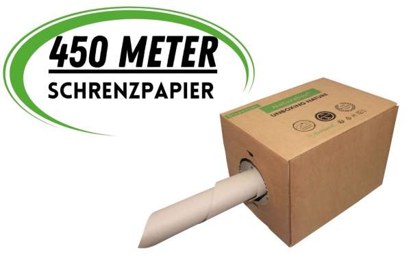 Umweltschonendes-Verpackungsmaterial-Polsermaterial-Packpapierspender-35cm-450m-70gm